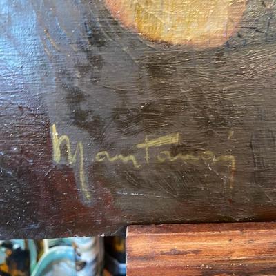 Oil on Canvas Still Life Painting Signed "Mantanan" ?