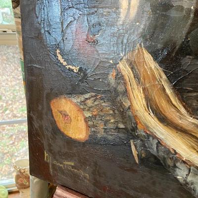 Oil on Canvas Still Life Painting Signed "Mantanan" ?