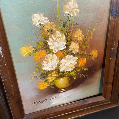 Oil on Canvas Framed Paintings Lot of 2 Signed "Robert Cox"