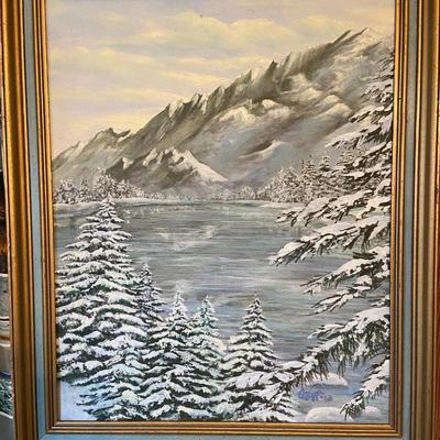 Oil on Canvas Signed