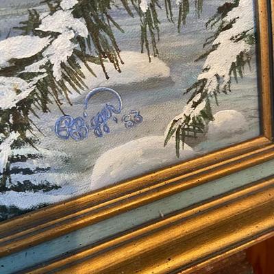 Oil on Canvas Signed