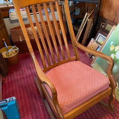 Antique Oak Rocking Chair