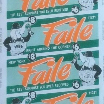 FAILE - AROUND THE CORNER - PASTER POSTER - GREEN