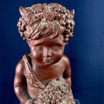 856 Mythical Terracotta Pan Figure - Cherub With Cloven Feet