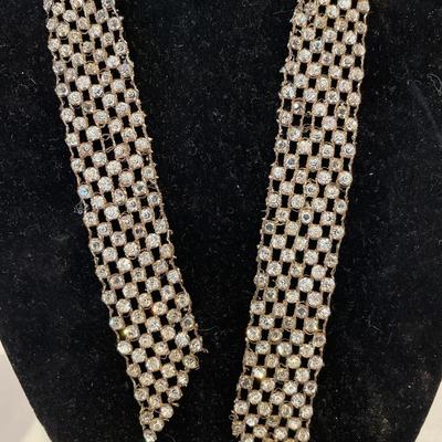 Vintage rhinestone ribbon