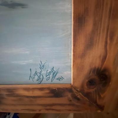 Eddie Two Bulls Original Painting on Wood - After Battle