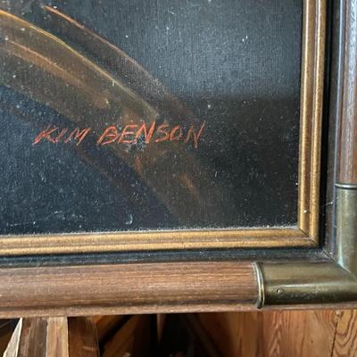 Original Oil on Canvas Painting Signed Kim Benson