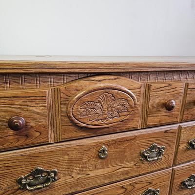 Six Drawer Wood Dresser (G-JS)