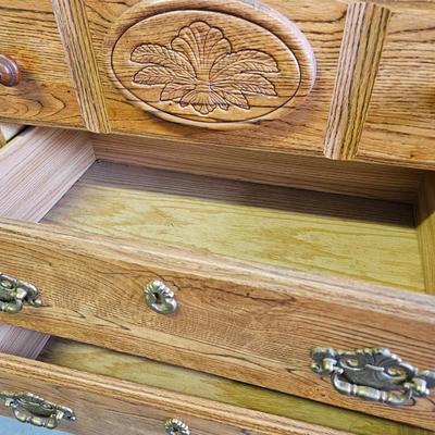 Six Drawer Wood Dresser (G-JS)