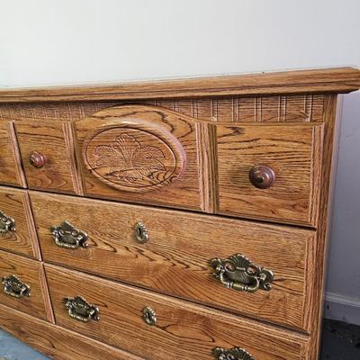 Six Drawer Wood Dresser (G-JS)