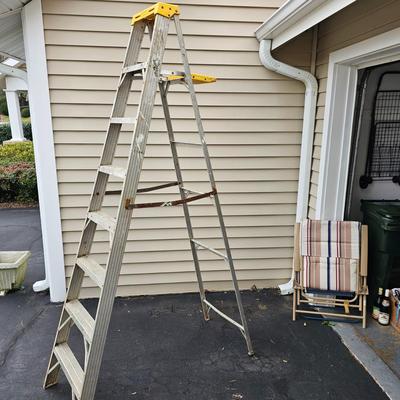 Werner Eight Foot Aluminum Step Ladder (G-JS)