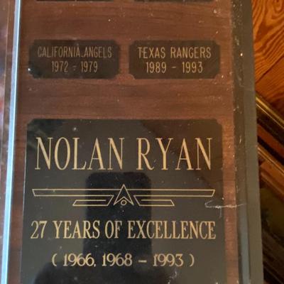 Nolan Ryan Plaque