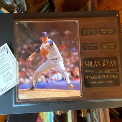 Nolan Ryan Plaque