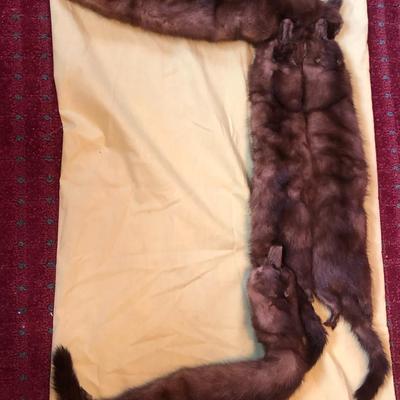 Vintage Monogrammed Mink Stole