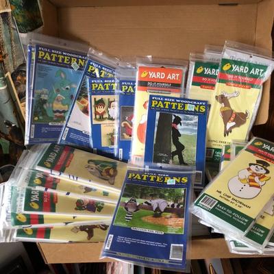 DIY Yard Art Wood Pattern Kits Lot