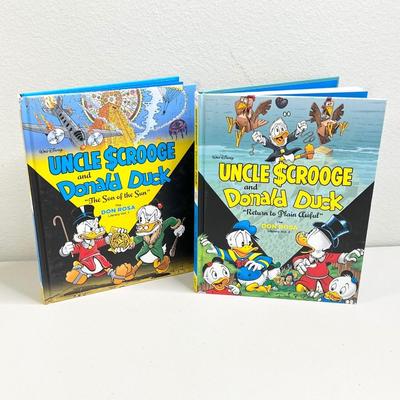 WALT DISNEY ~ Pair (2) Uncle Scrooge & Donald Duck Books