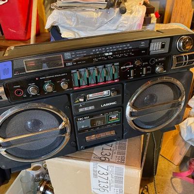 Vintage Gigantic Boombox w AC Cord