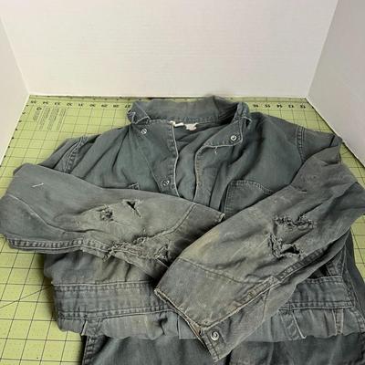 Vintage Denim Coveralls - Size 40 Short