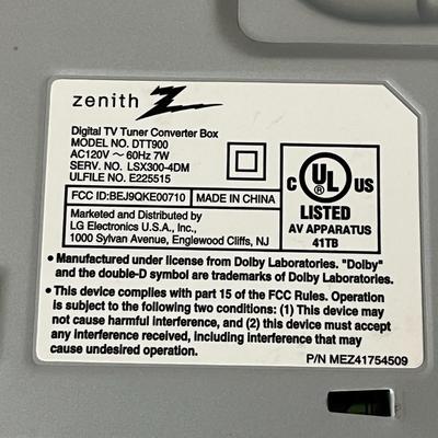 Zenith Digital TV Tuner Converter Box