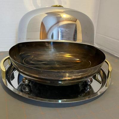 Vintage Stainless Chafing Dish Buffet Set
