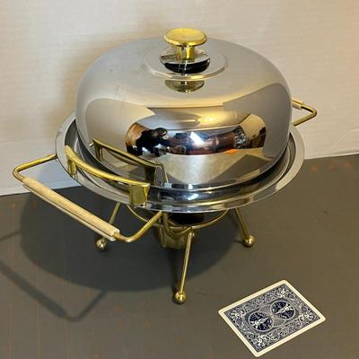 Vintage Stainless Chafing Dish Buffet Set