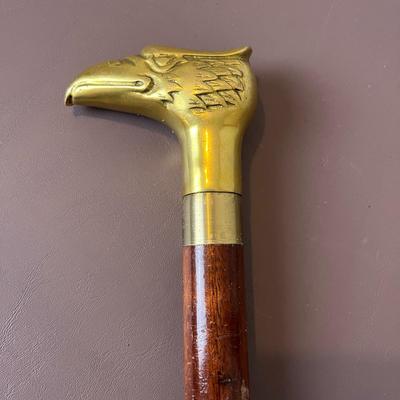 Golden Eagle Head Cane