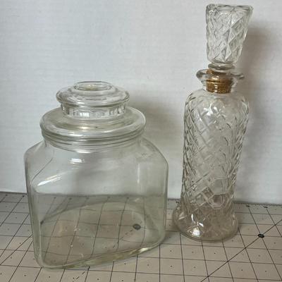 Vintage Glass Decanter Assortment