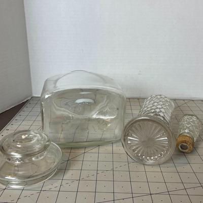 Vintage Glass Decanter Assortment