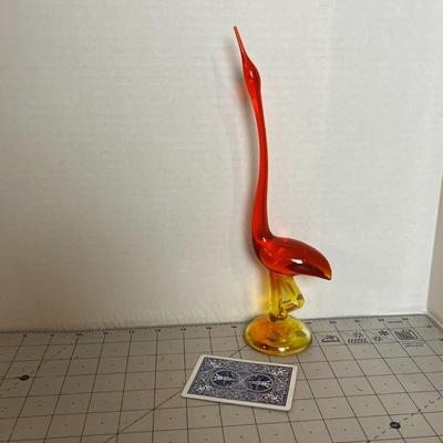 Vintage Viking Glass Bird