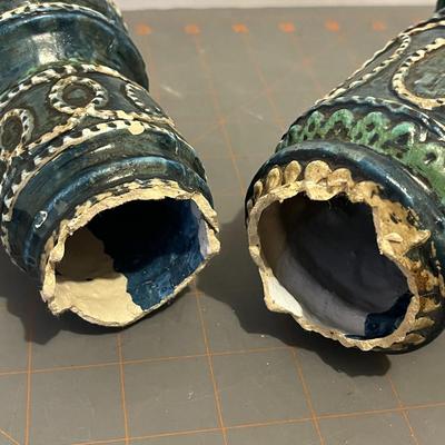 Decorative Ceramic Candlestick - Broken