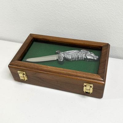 MICHAEL RICKER ~ Pewter Dragon Knife | EstateSales.org