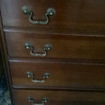 1078 Vintage Mahogany Four Drawer Bachelors Chest