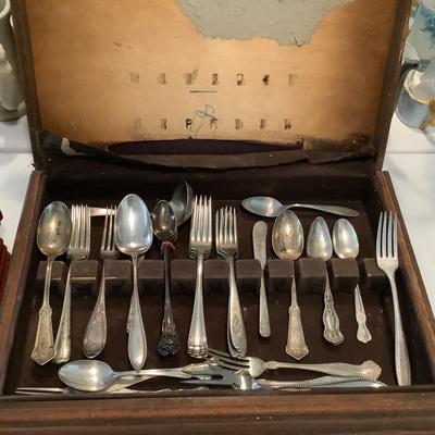 U1082 Two Sets of Misc. Silverplate Flatware Sets