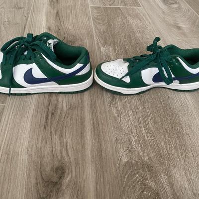 Green leather Nike Size 6.5