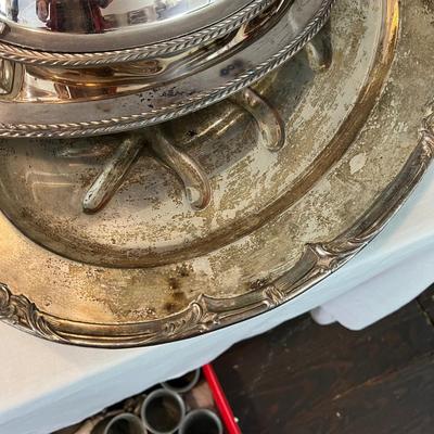 U1084 Lot of Misc Silverplate Serving Pieces