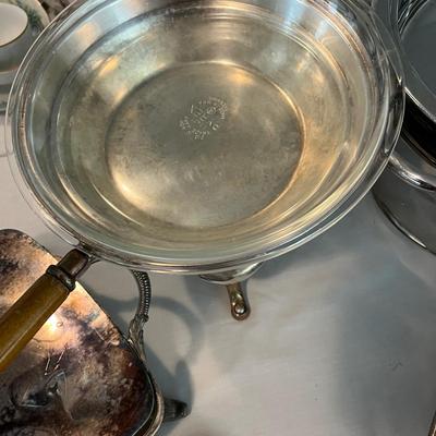 U1084 Lot of Misc Silverplate Serving Pieces