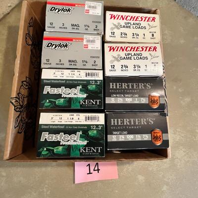 8 boxes of 12 gauge shells