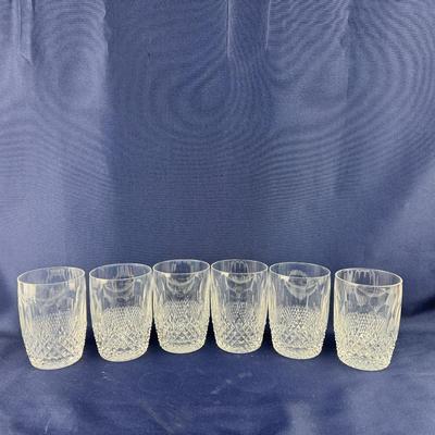 862 Set of Six Waterford Colleen 12oz Flat Tumbler Glasses