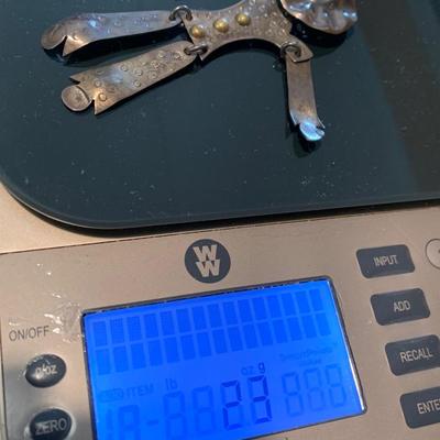 Sterling Silver Articulated Clown Brooch