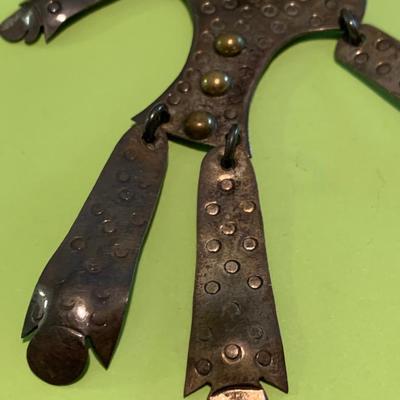 Sterling Silver Articulated Clown Brooch