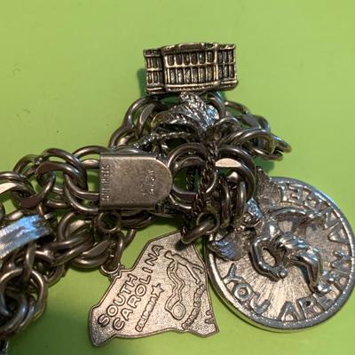 Vintage Sterling Silver Charm Bracelets Lot
