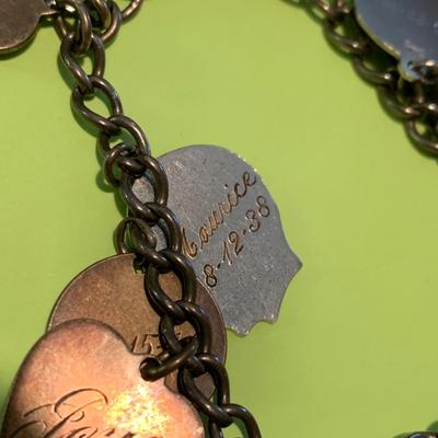 Vintage Sterling Silver Charm Bracelets Lot