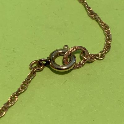 14k George Krementz Floral Pendant & Necklace