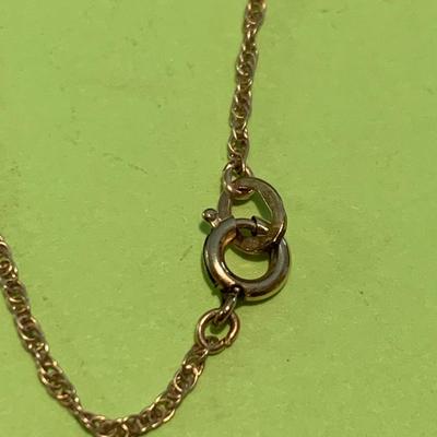 14k George Krementz Floral Pendant & Necklace