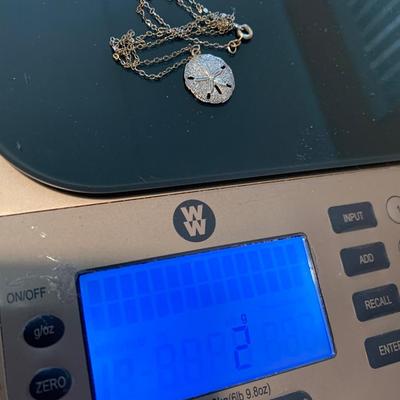 Sterling Silver Starfish Pendant & Necklace