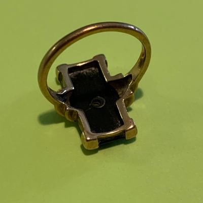 10k Gold Baden & Foss Onyx Menâ€™s Estate Ring