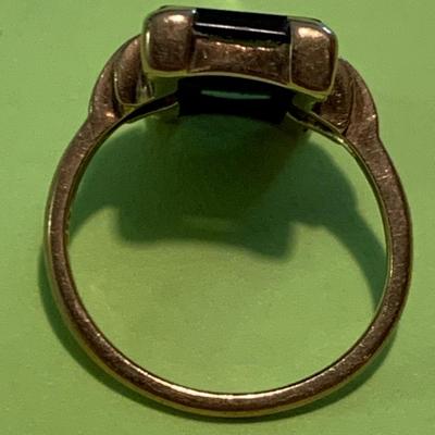 10k Gold Baden & Foss Onyx Menâ€™s Estate Ring