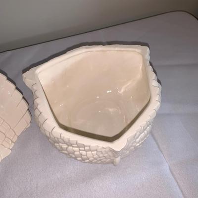 Ceramic turkey shaped Covered Dish with lid 6" tall