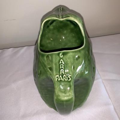 RESTORATION HARDWARE 7" Green Frog Pitcher
