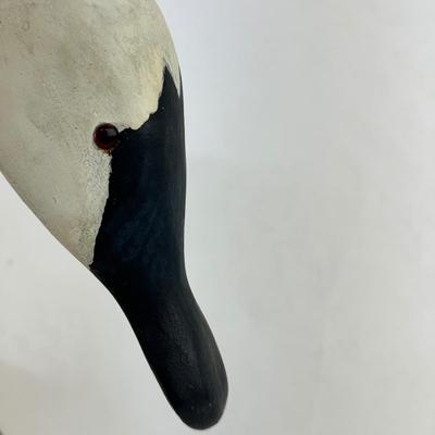 876 Handcarved Wooden Swan Decoy by Elliott Brothers